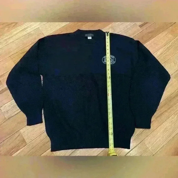 PENN STATE Nittany Lion Club Andrew Rohan Sweater Navy Blue Crewneck Mens Size M - Picture 9 of 11